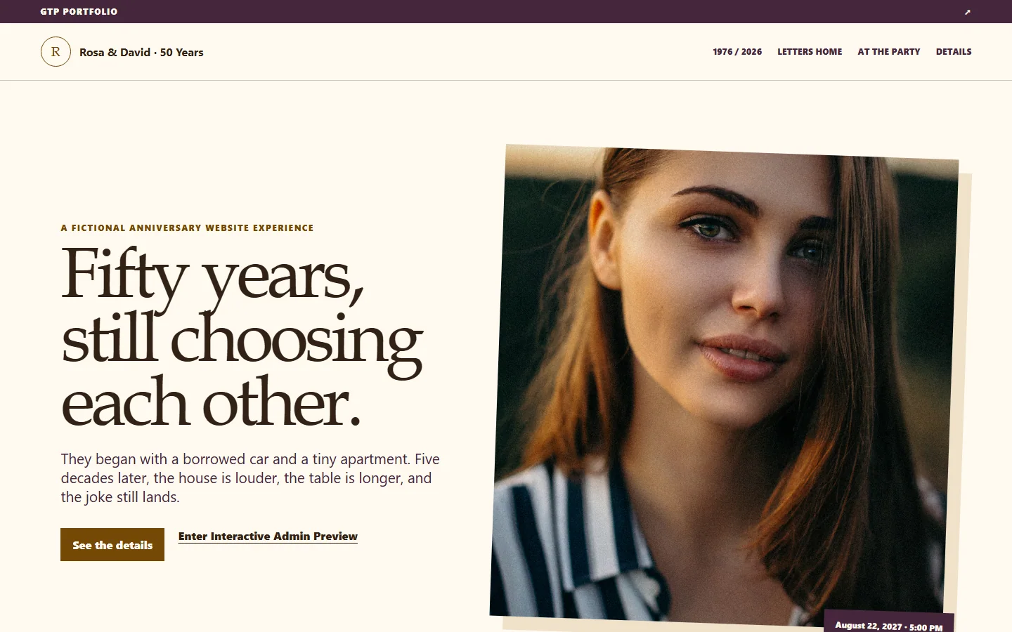 Anniversaries desktop guest experience preview